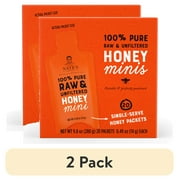 (2 pack) Nature Nate's Honey Minis: 100% Pure Raw and Unfiltered Honey - 20 Single Serve Packets, Gluten-Free