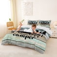 thumbnail image 3 of Catabedysis Country Farmhouse Adventure Bedding,Sweet Camper Print Duvet Cover Full For Boys,Multicolor,Reversible,3-Piece,1 Duvet Cover and 2 Pillowcases, 3 of 6