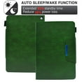 thumbnail image 5 of SaniMore Wallet Case for Fire HD 10 & HD 10 Plus Tablet (11th Generation, 2021), Card Slots & Pen Holder [Auto Sleep] PU Leather Magnetic Ciasp Kickstand Shockproof Full Protective Cover, Green, 5 of 10