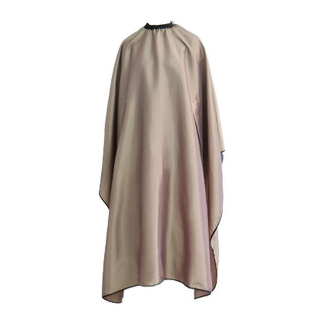 Capa de peluquería, delantal para corte de pelo, capa para tinte de pelo, capa para corte de pelo, hebilla ajustable para afeitado Café 140cmx180cm