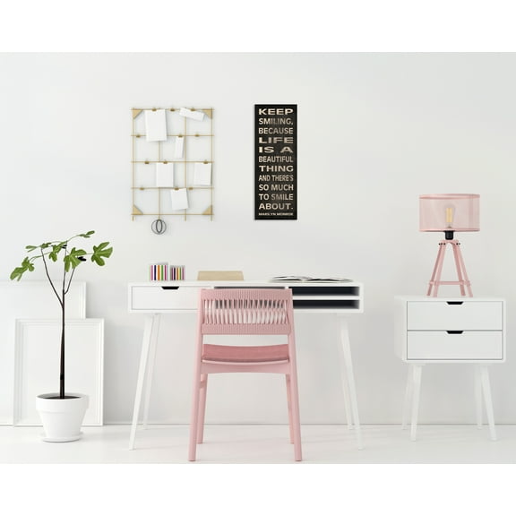 Gango Home Decor Marilyn Monroe Inspirational Quote Wall Art; One Black & White 8x20in Unframed Paper Print