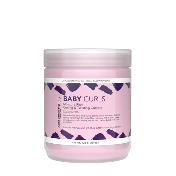 Aunt Jackie's Girls Baby Girl Curls Curling & Twisting Custard, 15 oz