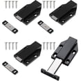 thumbnail image 1 of 4 Pieces Magnetic Push Latches, Push to Open Closet Door Damper, Magnetic Push Open Latch Push Closet Magnetic Closers for Cabinet Black, 1 of 5
