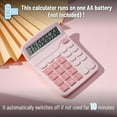 thumbnail image 3 of Pink Large Display Desktop Calculator, 3 of 4