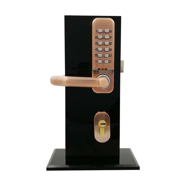 de Puerta de de Mecáco de Aleación de Zinc, de de s de Contraseña de Perilla de , - Bronce Bronce rojo Colco Cerradura de puerta combinada sin llave