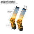 thumbnail image 2 of KLL Beautiful Golden Sunflower Field Print Cool Socks Men's Women's Crew Socks Funny Crazy Novelty Stockings, 2 of 6