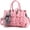 Pink, variant on Womens Handbags and Purses Fashion Top Handle Satchel Tote PU Leather Shoulder Bags
