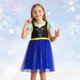 thumbnail image 2 of Vestido de princesa HenzWorld, azul y negro, tul, 8-9 años, 2 of 6