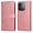 Pink, variant on Wallet Phone Case for Realme Note 70 4G with Card Holder and Stand Function Pink