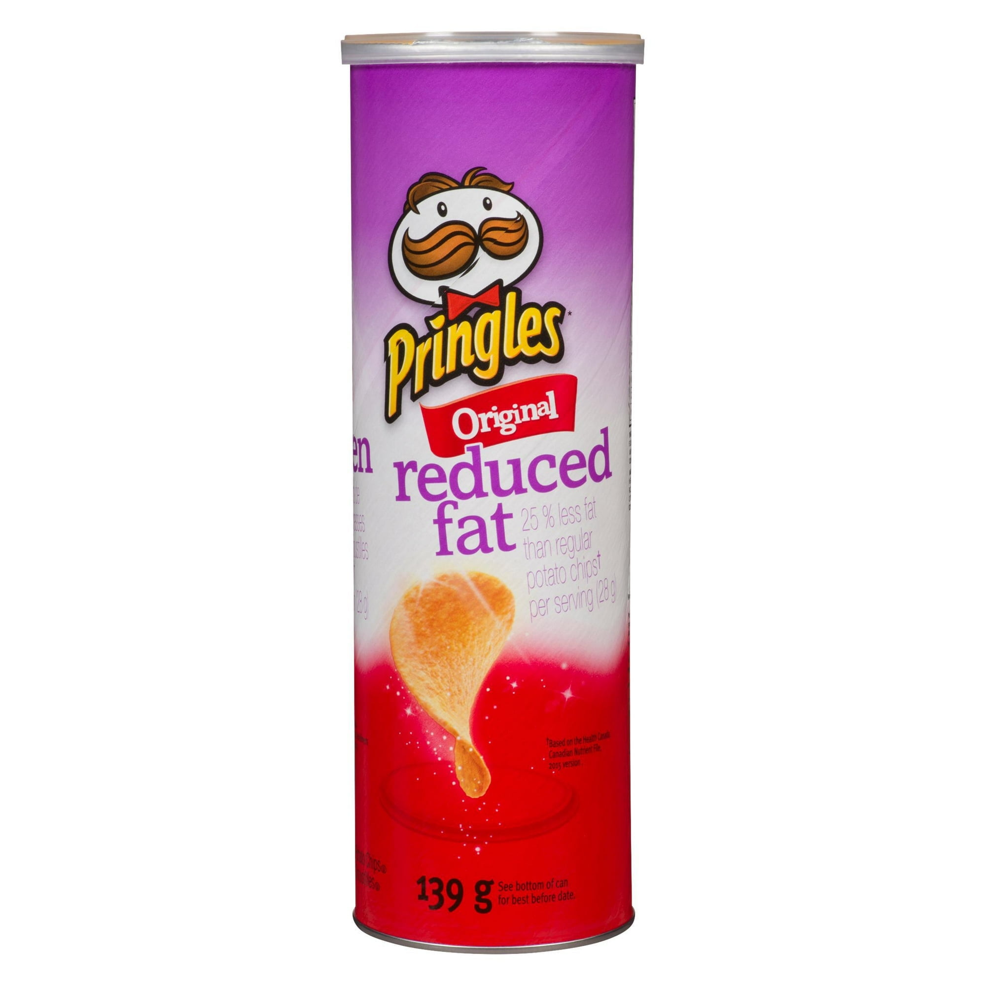 Pringles Reduced Fat Original, Potato Chips, 139 g