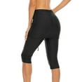 thumbnail image 6 of FANNYC Women's Swim Skirted Capris Active Athleic Leggings with Skirt Rungning Skort Sun Protective Swim Skirted Sport Leggings, 6 of 7