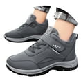 thumbnail image 3 of WEAIXIMIUNG Bottes pour Hommes Noires et Rouges Chaussures pour Hommes avec Épais Velours Hiver Bottes de Neige pour Hommes pour la Maison Chaleur Commerce Extérieur Coupe-Vent et Anti-Froid, 3 of 9