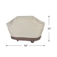 thumbnail image 5 of LB International Embossed Durable Outdoor Patio Full Premium Gas Grill Cover - Taupe, 5 of 5