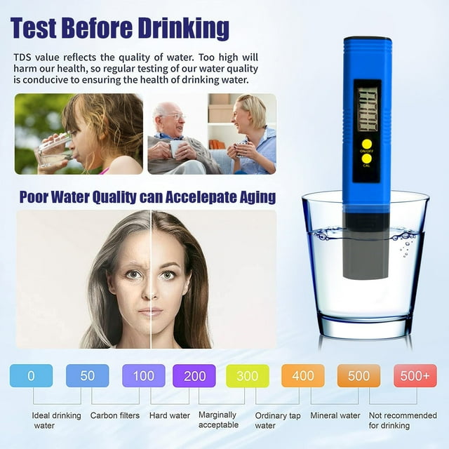 PH Meter Digital PH Meter PH Meter for Water PH Tester 0.01 PH High Accuracy Water Quality Tester With 0 14 PH Measurement Range PH Meter for Household Drinking Water Aquarium