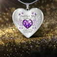thumbnail image 6 of Rinsvye Daddy' Angelss Dad And A Necklace Daughter Angelss Wingsss Heart Women'S Jewelry Drop Necklace Angelss Wing Necklace Heart Jewelry Necklace For Dad Daughter Heart Memorial Keepsake L, 6 of 7