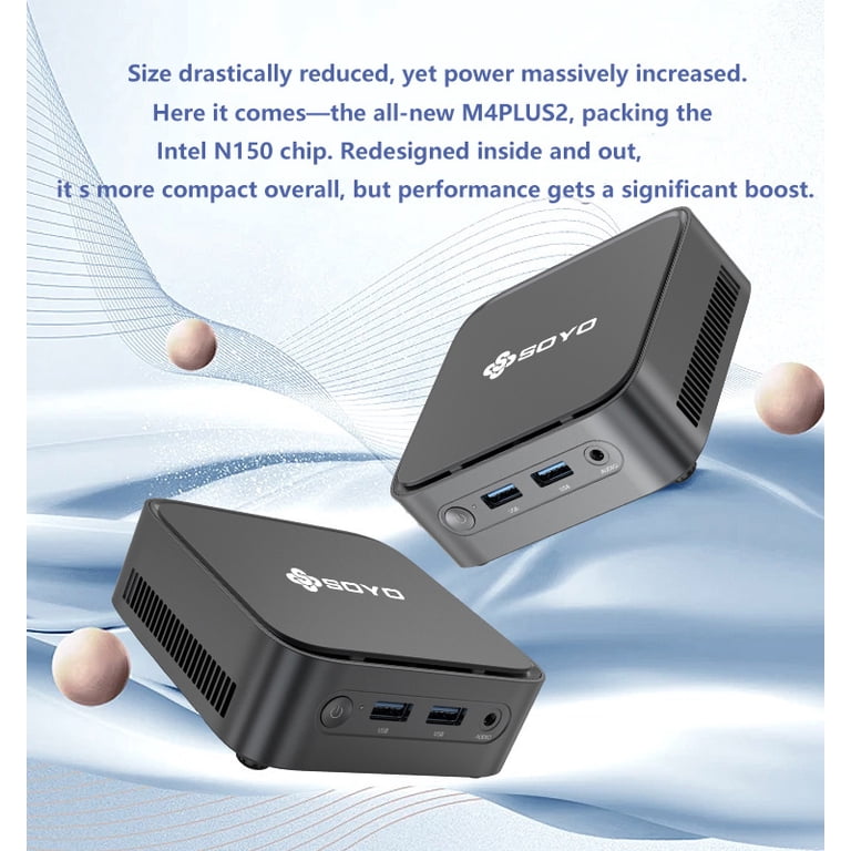 MOREFINE M8 Mini PC With Intel N150, 16GB DDR4 RAM, 1TB SSD - 4K Dual Display Tiny Desktop Computer