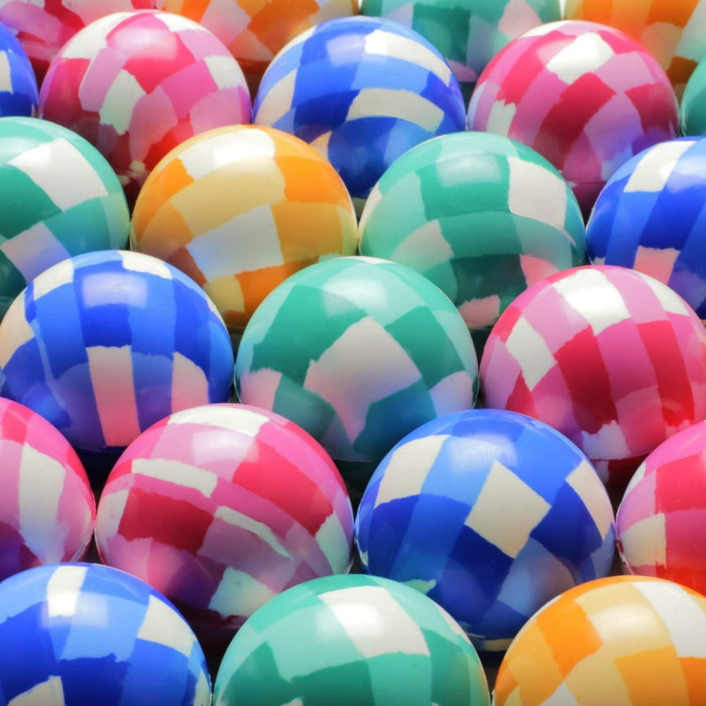 25pcs Bouncy Balls Bulk 45mm 1.8'' Squares Bouncing Balls Party