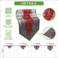 thumbnail image 5 of Red Cement Gray Table Runner Linen Burlap Table Runner 70 Inches Long Modern Abstract Art Red Dresser Scarves for Kitchen Island Coffee Dining Room Party Wedding Banquet Holiday Decoration 13"x70", 5 of 8