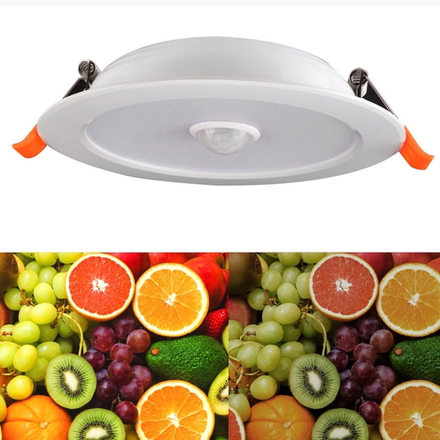 Luz Empotrada de Techo LED de 12 W con Sensor de Cuerpo Humano Resistente y Duradera Alto Brillo bajo Consumo de Energía Decoración Perfecta para el Hogar Interior ANGGREK Otros
