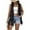 Black, variant on PMVFHDE Women's Fashion Solid Color Fringe Vest Retro Vest Sleeveless Jacket Cardigan Black,L