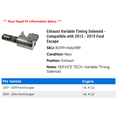 thumbnail image 2 of Exhaust Variable Timing Solenoid - Compatible with 2013 - 2019 Ford Escape 2014 2015 2016 2017 2018, 2 of 2