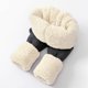 thumbnail image 4 of Gibobby Tops de maternidad para mujer polar cálido para otoño e invierno, mallas opacas gruesas de invierno de cintura alta (Gris, M), 4 of 5