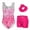 Pink Sequins, variant on Leotards for Girls Gymnastics Sparkly Kids Dance Unitard Biketards with Shorts 4-11Years