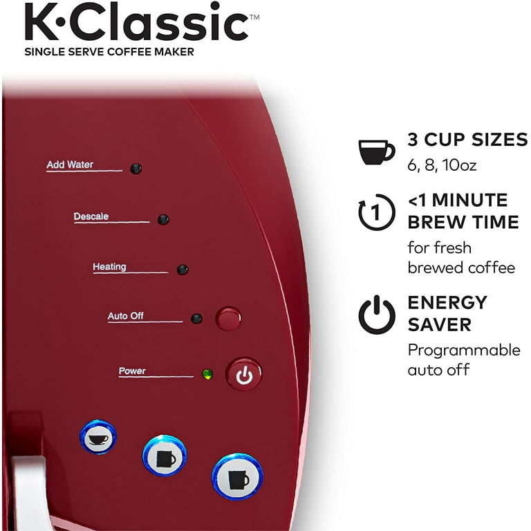 Brew Keurig Portion Sizes Keurig K-Classic Single Serve Coffee