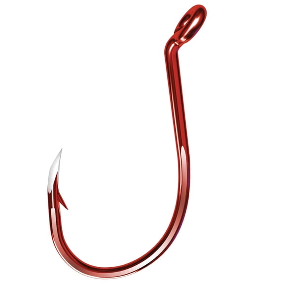 Eagle Claw TK2HR-1 Trokar OctopusHeavy Wire Hook, Sz 1, Red, 9pk