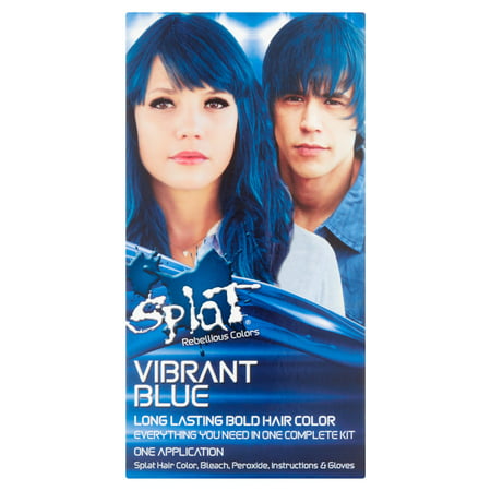 Splat 30 Wash Semi-Permanent Hair Dye Kit Vibrant (Best Wash Out Blue Hair Dye)