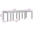 thumbnail image 2 of vidaXL Garden Dining Set 9 pcs Brown Polt rattan, 2 of 6
