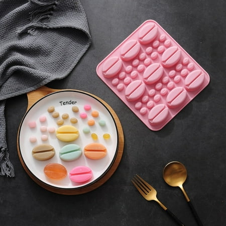 

GNEIKDEING Coffee Beans Silicone Mould Fondant Cake Chocolate Cookie Decorating Mould Cake Tools，Gift on Clearance