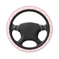 thumbnail image 3 of Daiia Rabbit And Peach Steering Wheel Cover Auto Steering Wheel Covers Breathable Anti-Slip Steering Wheels Car Interior Decor Accessories for Men Women Universal 15 Inch, 3 of 8