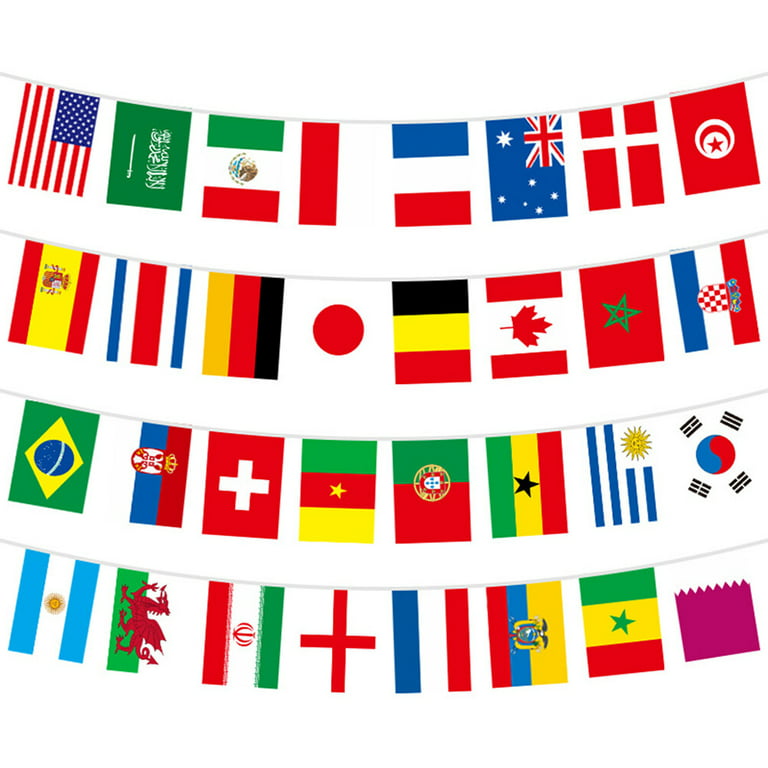 1 Set World International Flags Flags String Pendant World Flags String  String Country Flags 