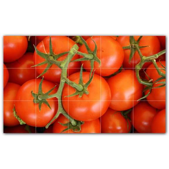 Picture-Tiles.com: Fruit Ceramic Tile Wall Mural WAL500678-53L. 40"W x 24"H using (15) 8" x 8" Ceramic Tiles-Satin Finish