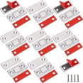 thumbnail image 1 of Juego de 6 imanes magnéticos para puerta, cierre magnético ultrafino de acero inoxidable para puerta corredera de armario, cocina, guardarropa, cajón y muebles, etc., plateado JM, 1 of 5