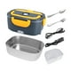 thumbnail image 4 of Fiambrera eléctrica, calentador de alimentos, práctico y versátil, con tenedor y cuchara, ideal para el hogar, el camión, el trabajo, viajes al aire Gris Amarillo, 4 of 8