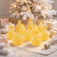 thumbnail image 4 of Ouuluon Set of 10 Luminous Mini Figurines, Glow in Dark Resin Tabletop Ornaments for Holiday Party Decor, 4 of 6