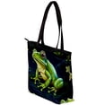 thumbnail image 3 of Frog Canvas Leather Mix Crossbody Bag Twill Sponge Jeanette 30x10.5x39cm/11.8x4.1x15.4in, 3 of 5