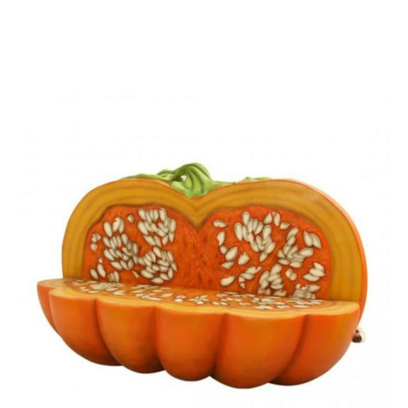Pumpkin Bench Life Size Statue