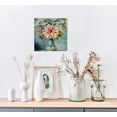 thumbnail image 5 of Acheng Botanical Cactus Plants Painting Abstract Succulents Flower Canvas Wall Art Pink Floral Rustic Print Picture Artwork Framed for Bedroom Living Room Nursery Office Home Decor 16x16 in, 5 of 5