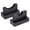 Type B Black, variant on Baseball Bat Wall Mount, 2Pieces Softball Bat Wall Mount Rack Baseball Bat Horizontal Bat Rack Brackets with Felt Liner
