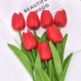 thumbnail image 1 of 2Pcs Artificial Tulip Bouquet Wedding Home Decoration Real Touch Fake Flowers, 1 of 9