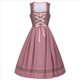 thumbnail image 2 of Vestido Dirndl Alemán para Mujer, Disfraz de Oktoberfest Bávaro para Halloween y . Rosa L, 2 of 10