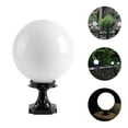 thumbnail image 1 of OULII White Globe Outdoor Lamp Post Light Fixture Weather Resistant Decorative Lighting for Patio Porch Yard, 1 of 7