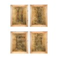 thumbnail image 1 of Benjara BM219206 Rectangular Wooden Wall Art with Musical Instruments, Brown - Assortment of 4, 1 of 1