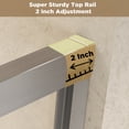 thumbnail image 4 of 50-54 in.W x 72 in.H Double Sliding Framed Shower Door,Clear Tempered Glass,Stainless Steel Frame,Brushed Nickel 03, 4 of 8