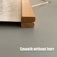 thumbnail image 4 of Marco magnético para colgar pósteres de madera Relax Love, 4 piezas, kit de colgadores de fotos de madera de teca con cuerda para fotos, impresiones en lienzo, obras de arte, decoración de interiores, 4 of 8