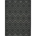 thumbnail image 4 of Nourison Versatile Indoor/Outdoor Charcoal/Black 5' x 7' Area Rug, (5x7), 4 of 10
