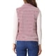 thumbnail image 3 of INSPIRE CHIC Chaleco de piel sintética elegante sin mangas con cremallera para mujeres, ideal para uso casual, color rosa L, 3 of 6